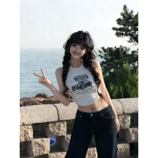 批发【官图 随心裁<b class='q'>莫代尔</b>260克1*1】美式复古甜辣妹修身小<b class='q'>背心</b>吊带