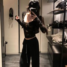 批发官图实价 蕾丝微透显瘦辣妹上衣<b class='q'>修身</b>吊带背心+短款<b class='q'>外套</b>开衫套装