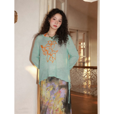 批发原版面料薄款冰丝防晒罩衫长袖t恤女夏季外搭<b class='q'>宽松</b>薄纱微透<b class='q'>上衣</b>