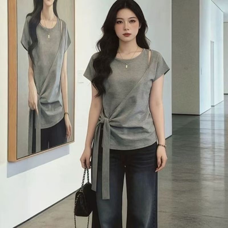 92 면 8 암모니아 Lun 여름 새로운 스트랩 반팔 티셔츠 맨위