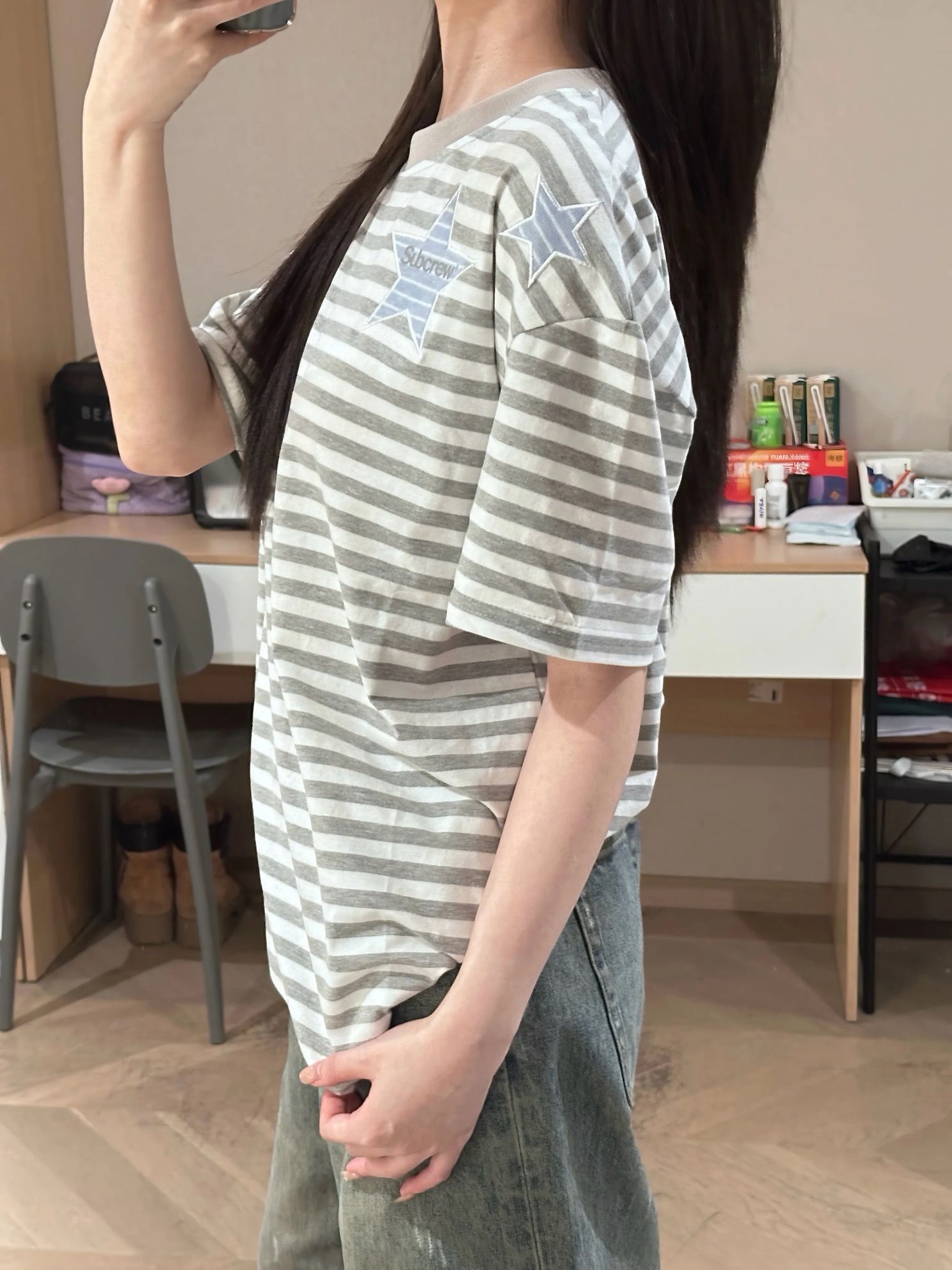 정가 자수 네리 가게 천 보안 버클 행침 카드 순면 220 그램 반팔 m-2xl