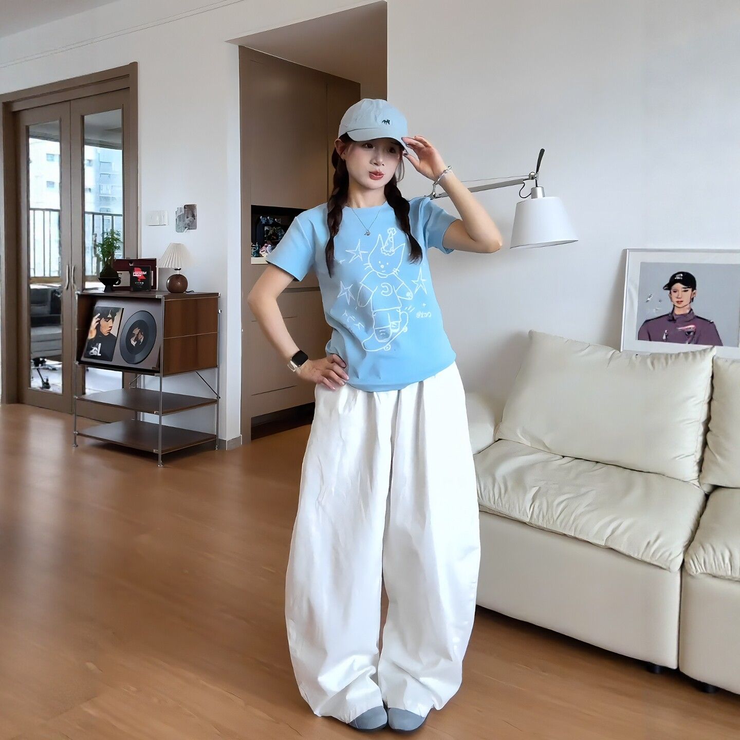 정가 프린트 보안 버클 행침 카드 40 순면 220 그램 반팔 s-xl