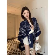 实拍不减价 水墨画花纹围巾秋围脖韩版百搭高级感保暖斗篷披肩