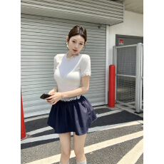 批发<b class='q'>实拍</b>不减价  白色蕾丝边打底衫上衣+花苞裙假两件松紧腰半身裙<b class='q'>裤</b>