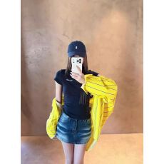 批发春<b class='q'>夏</b>新款美式辣妹A字牛仔短裙防走光