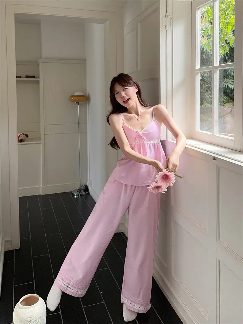 심플 레이스 테두리 홈웨어 세트 상세 이미지 22
