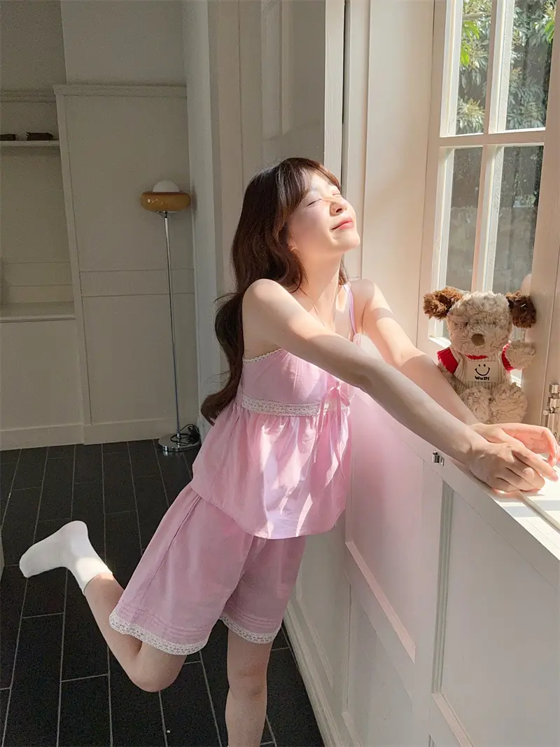 심플 레이스 테두리 홈웨어 세트 상세 이미지 26