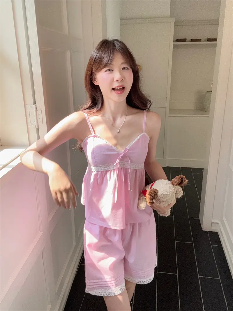 심플 레이스 테두리 홈웨어 세트 상세 이미지 27