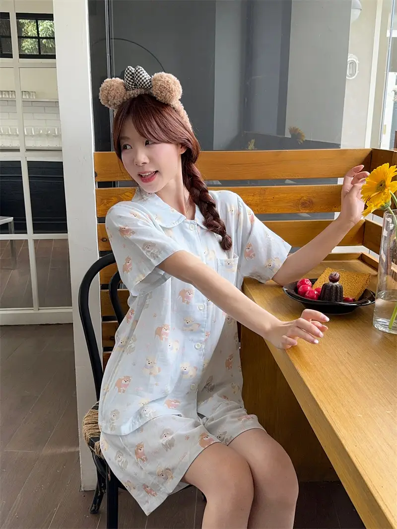 순수면 루즈 핏 홈웨어 세트 상세 이미지 4