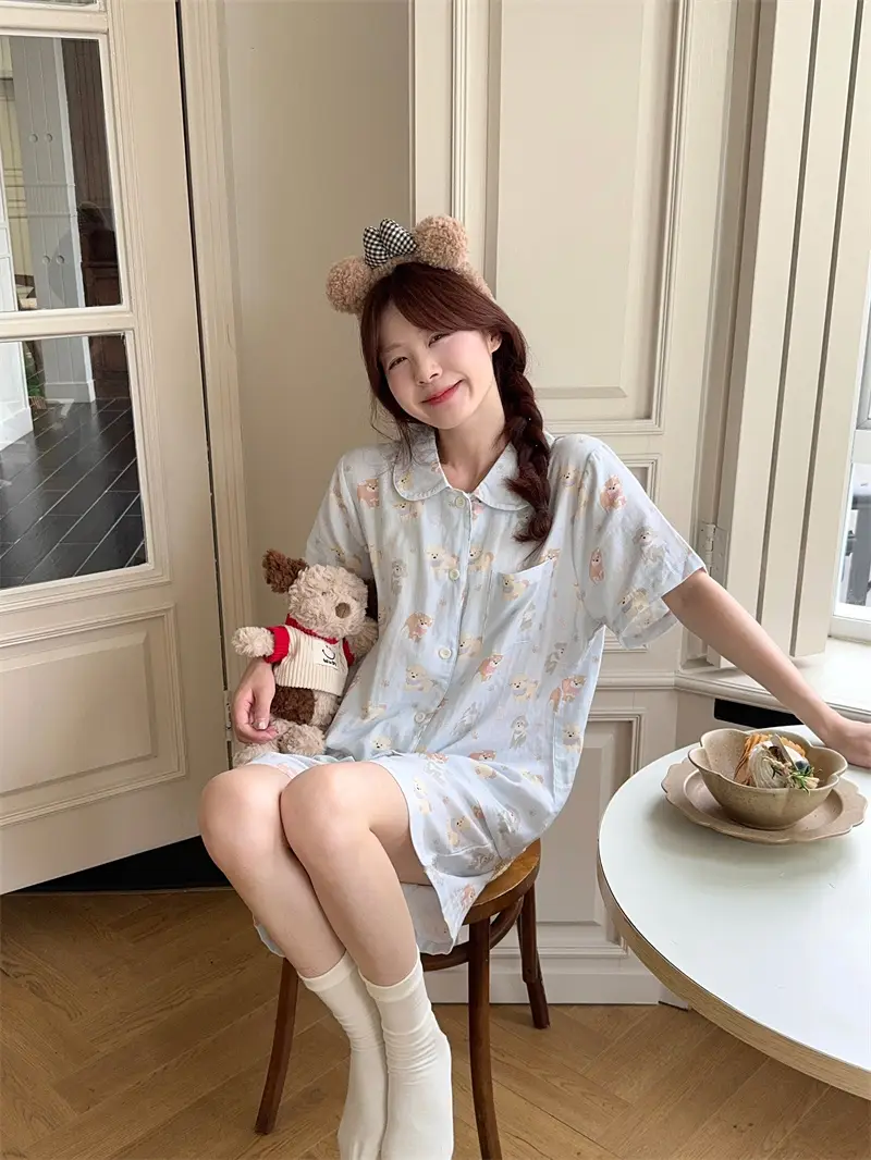 순수면 루즈 핏 홈웨어 세트 상세 이미지 5