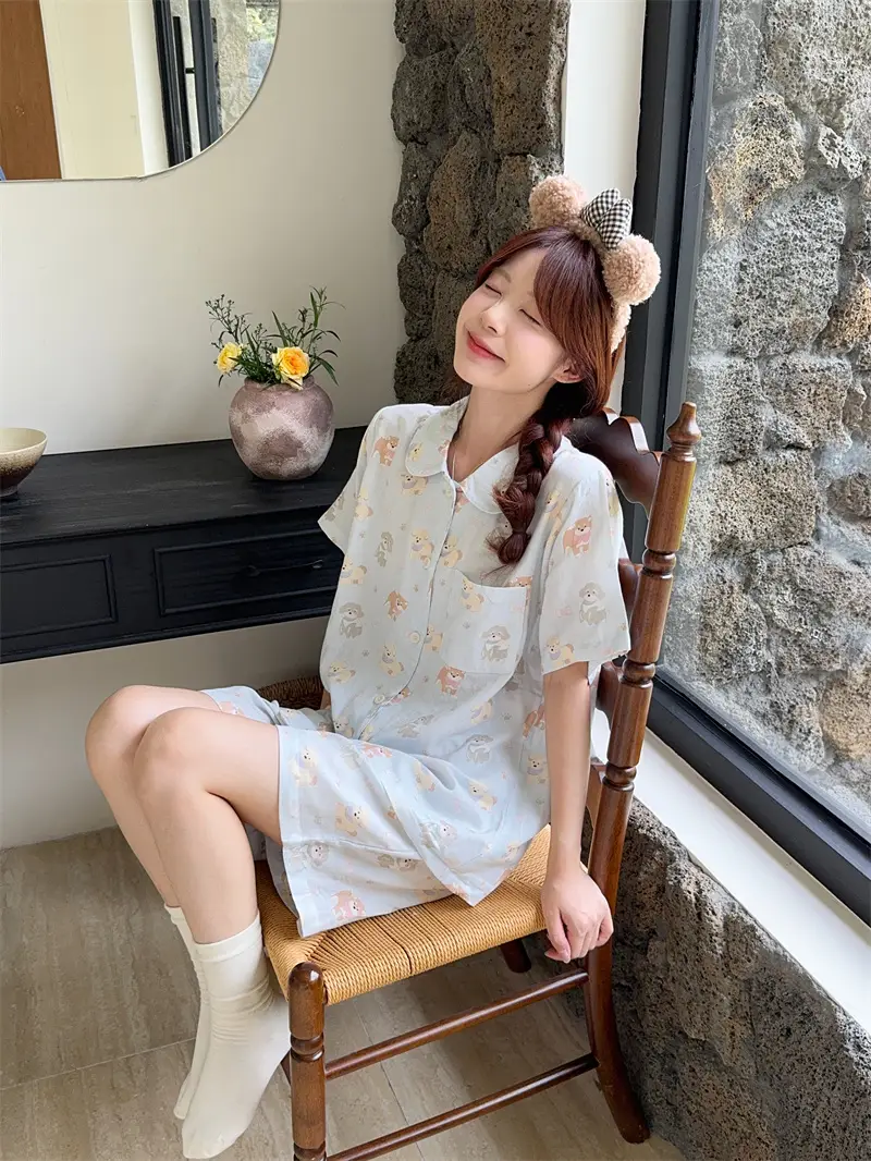 순수면 루즈 핏 홈웨어 세트 상세 이미지 7