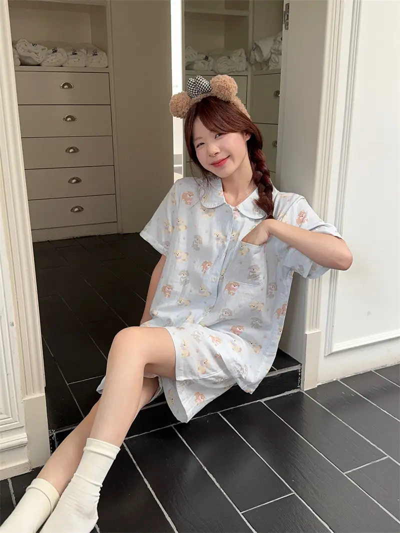 순수면 루즈 핏 홈웨어 세트 상세 이미지 14