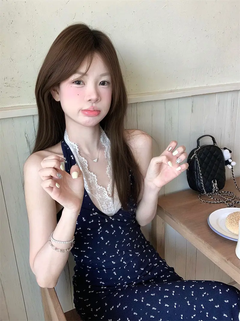 여성용 릴랙스 스타일 플라워 원피스 상세 이미지 1