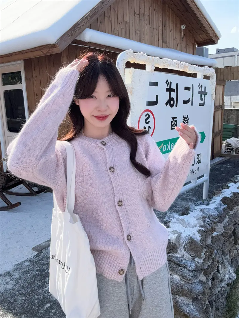 베이직한 헤비 니트 셔츠 상세 이미지 11