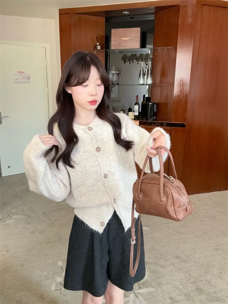 베이직한 헤비 니트 셔츠 상세 이미지 20