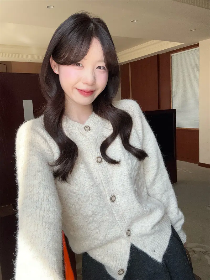 베이직한 헤비 니트 셔츠 상세 이미지 22