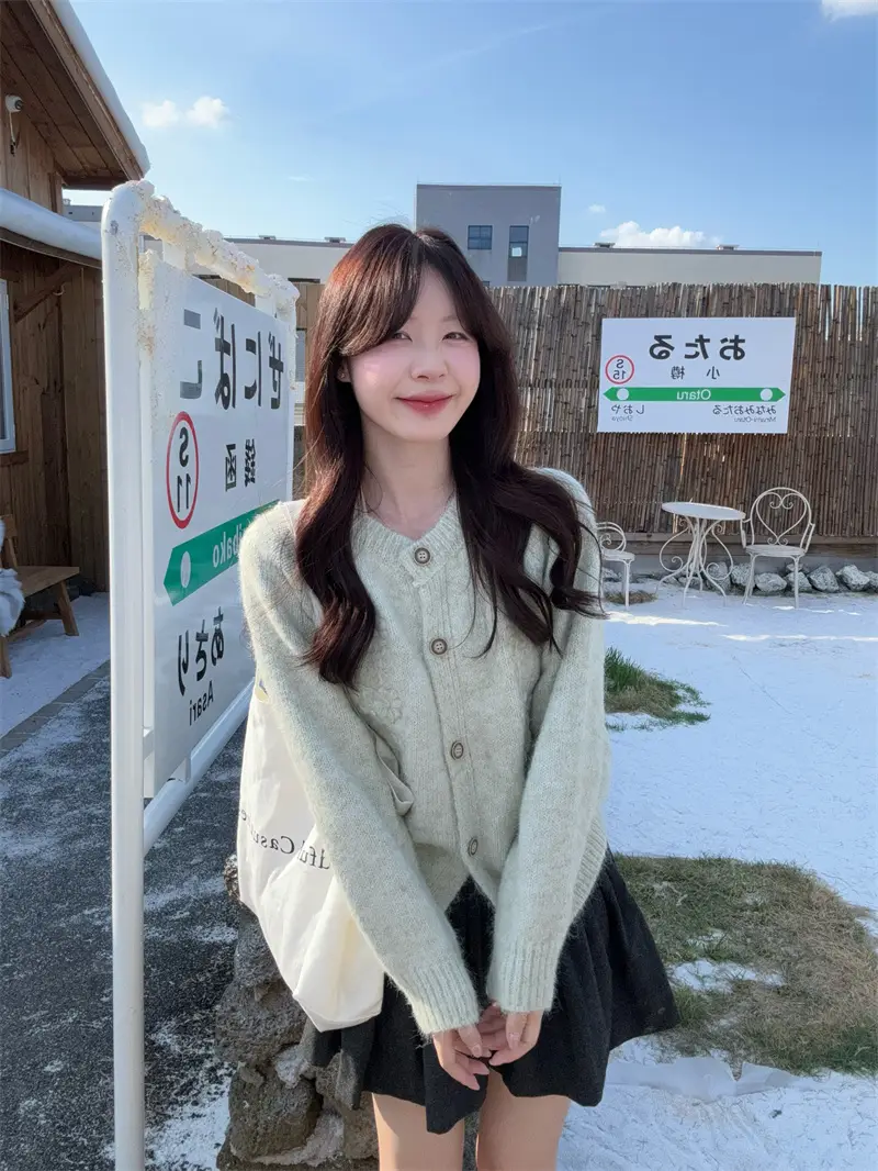 베이직한 헤비 니트 셔츠 상세 이미지 24