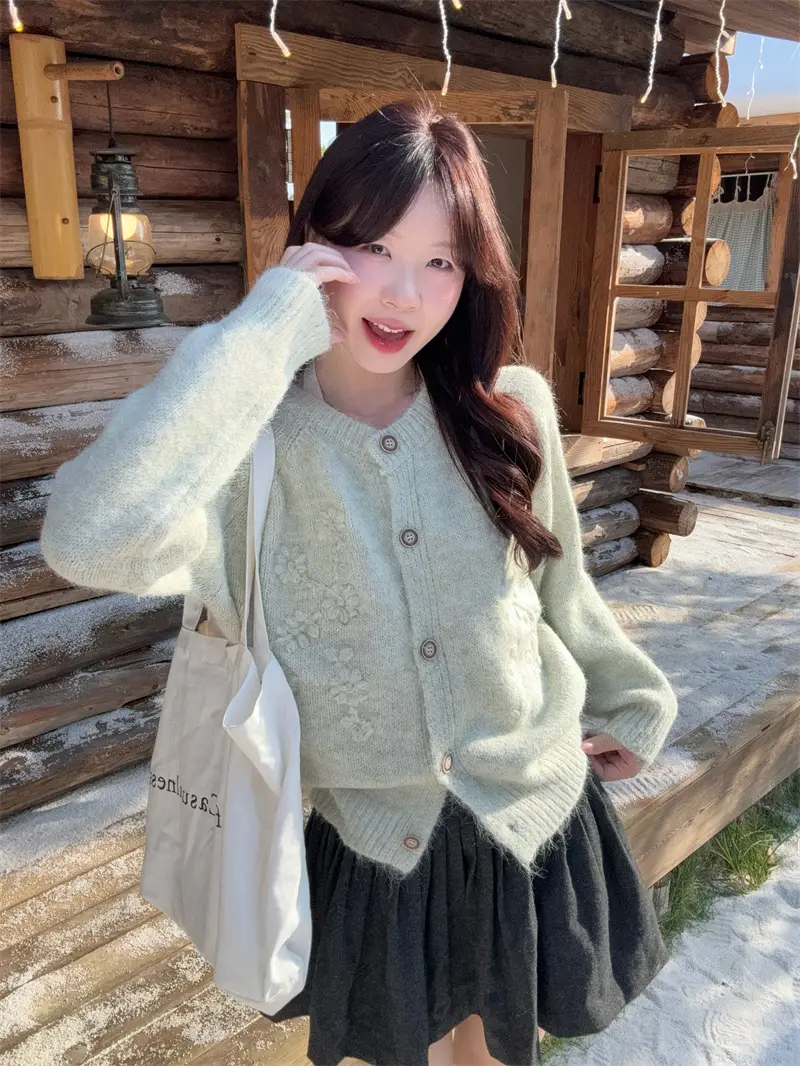 베이직한 헤비 니트 셔츠 상세 이미지 25