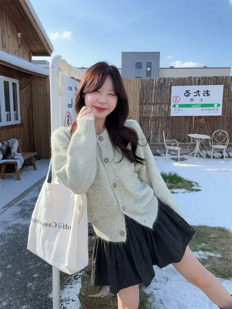 베이직한 헤비 니트 셔츠 상세 이미지 29