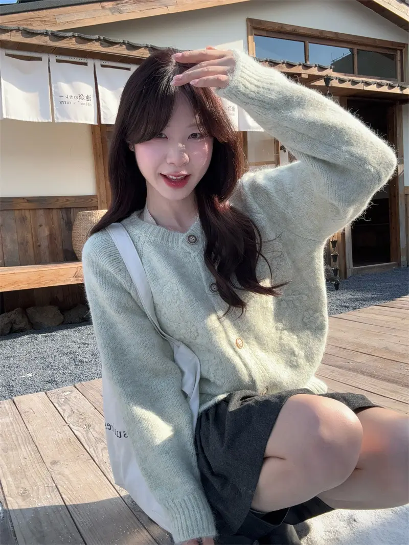 베이직한 헤비 니트 셔츠 상세 이미지 31