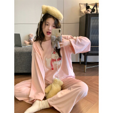 实拍 冬季保暖海岛绒可爱红苹果舒适家居服睡衣套装