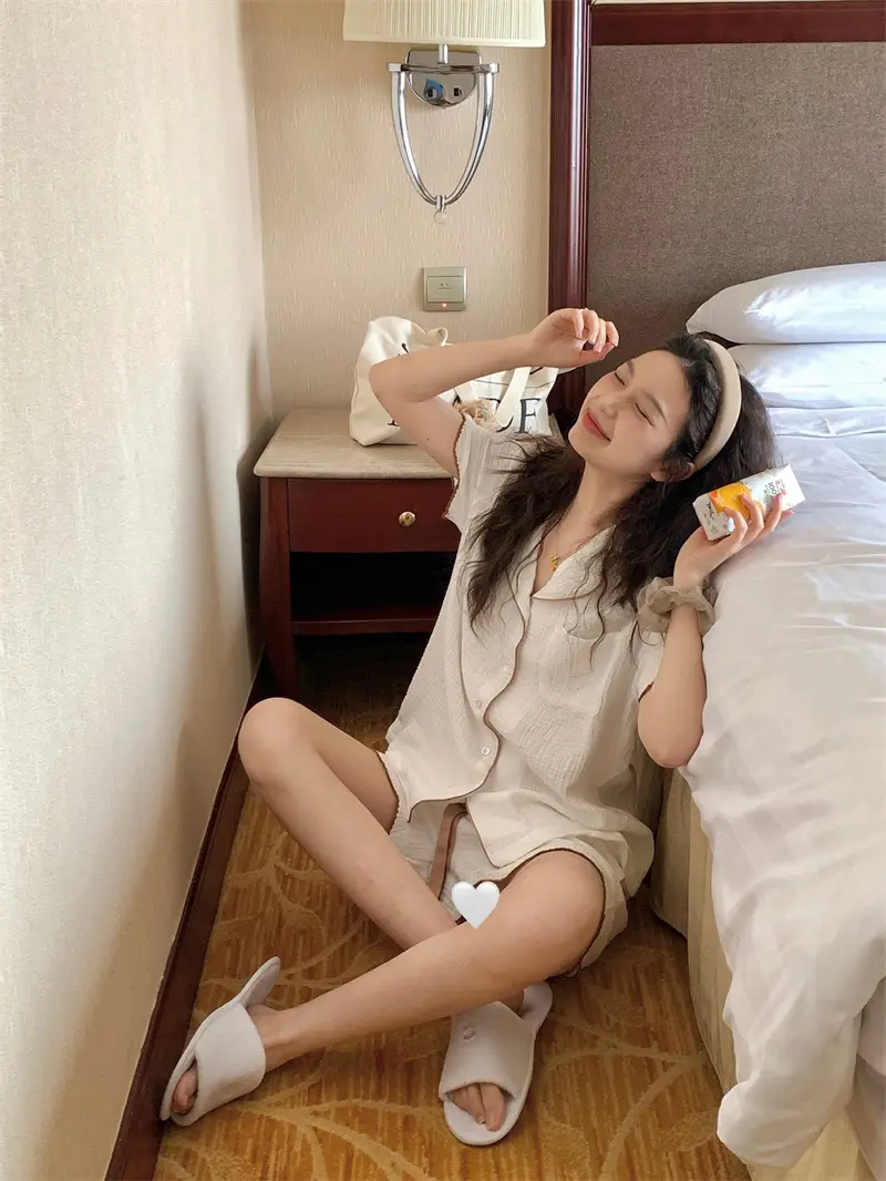 프렌치 스타일 홈웨어 세트 상세 이미지 2