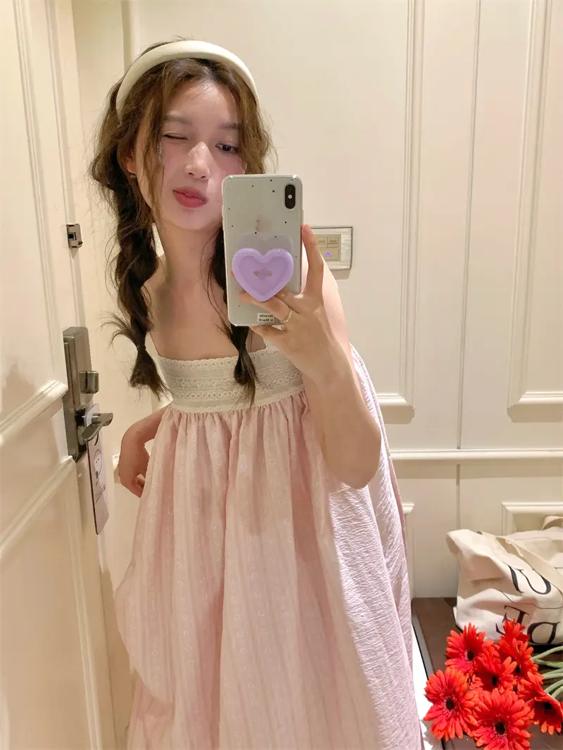 러블리 레이스 플라워 슬립 나이트드레스 상세 이미지 7