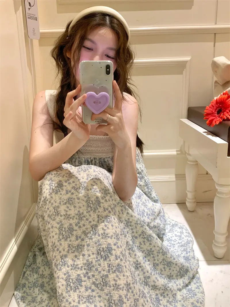 러블리 레이스 프릴 원피스 홈웨어 상세 이미지 1