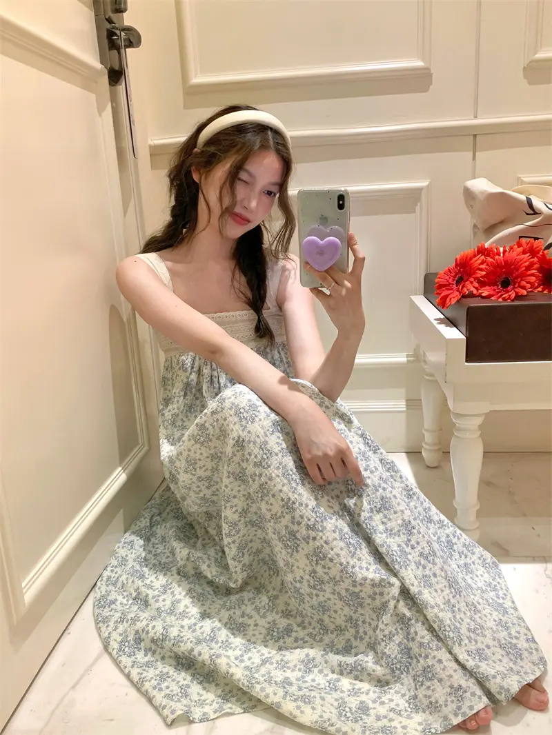 러블리 레이스 프릴 원피스 홈웨어 상세 이미지 9