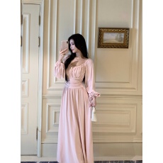 批发实价实拍  显瘦纯欲打底<b class='q'>连衣裙</b>长裙带胸垫