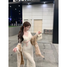 批发实价实拍  <b class='q'>撞色</b>腰带性感显身材毛绒蕾丝修身<b class='q'>连衣裙</b>