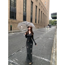 批发实价实拍  时尚法式烫钻套装轻熟风<b class='q'>长裙</b>