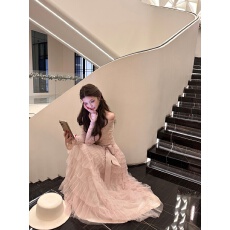 批发实价实拍  复古法式蕾丝蓬松蛋糕裙<b class='q'>连衣裙</b>加绒