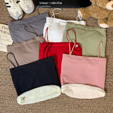 批发实拍实价 特价不减 秋冬季内搭加厚加绒吊带女修身美体美背抹胸