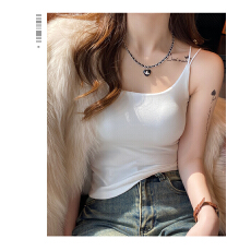 批发实价~秋季新款磨毛吊带背心修身内搭无袖上衣打底衣