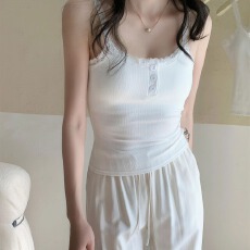 批发特价不减 蕾丝秋冬季韩版拼色内搭吊带背心女加绒加厚保暖无袖