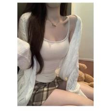 批发特价不减 秋冬磨毛内搭吊带显胸bra带胸垫纯欲<b class='q'>背心</b>