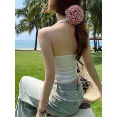 批发特价不减 挂脖<b class='q'>吊带</b><b class='q'>背心</b>女内搭带胸垫美背<b class='q'>文胸</b>新款外穿辣妹上衣