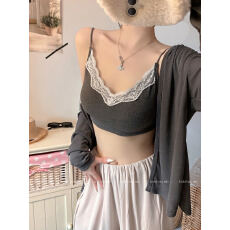 批发特价不减 ～蕾丝花边吊带裹胸抹胸女修身内搭小背心