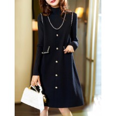 批发时尚两件套<b class='q'>连衣裙</b>女秋季<b class='q'>欧洲站</b>大码a字裙新款裙子