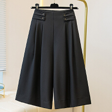 批发实拍大码女2026春夏新款宽松显瘦休闲裤松紧腰遮胯阔腿裤