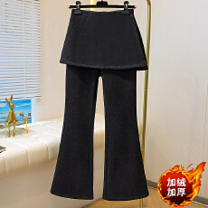 批发冬季新款2025实拍超柔毛昵加绒休闲裤女高腰显瘦裤子女