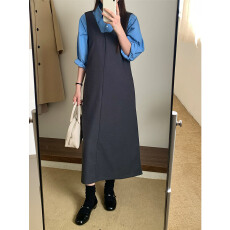 批发有货 实拍 韩系温柔氛围感无袖<b class='q'>背心</b>连衣裙