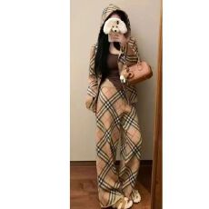 批发2025格子女<b class='q'>春</b>秋冬季新款修身时尚经典格纹斜格纹套装