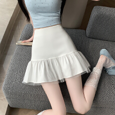 批发实拍2026夏季时尚新款<b class='q'>西装</b>配色显瘦高腰a字包臀半身裙