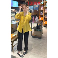 批发法式设计感灯笼袖木耳边长袖<b class='q'>衬衫</b>女2026早春新款高级宽松显瘦上衣