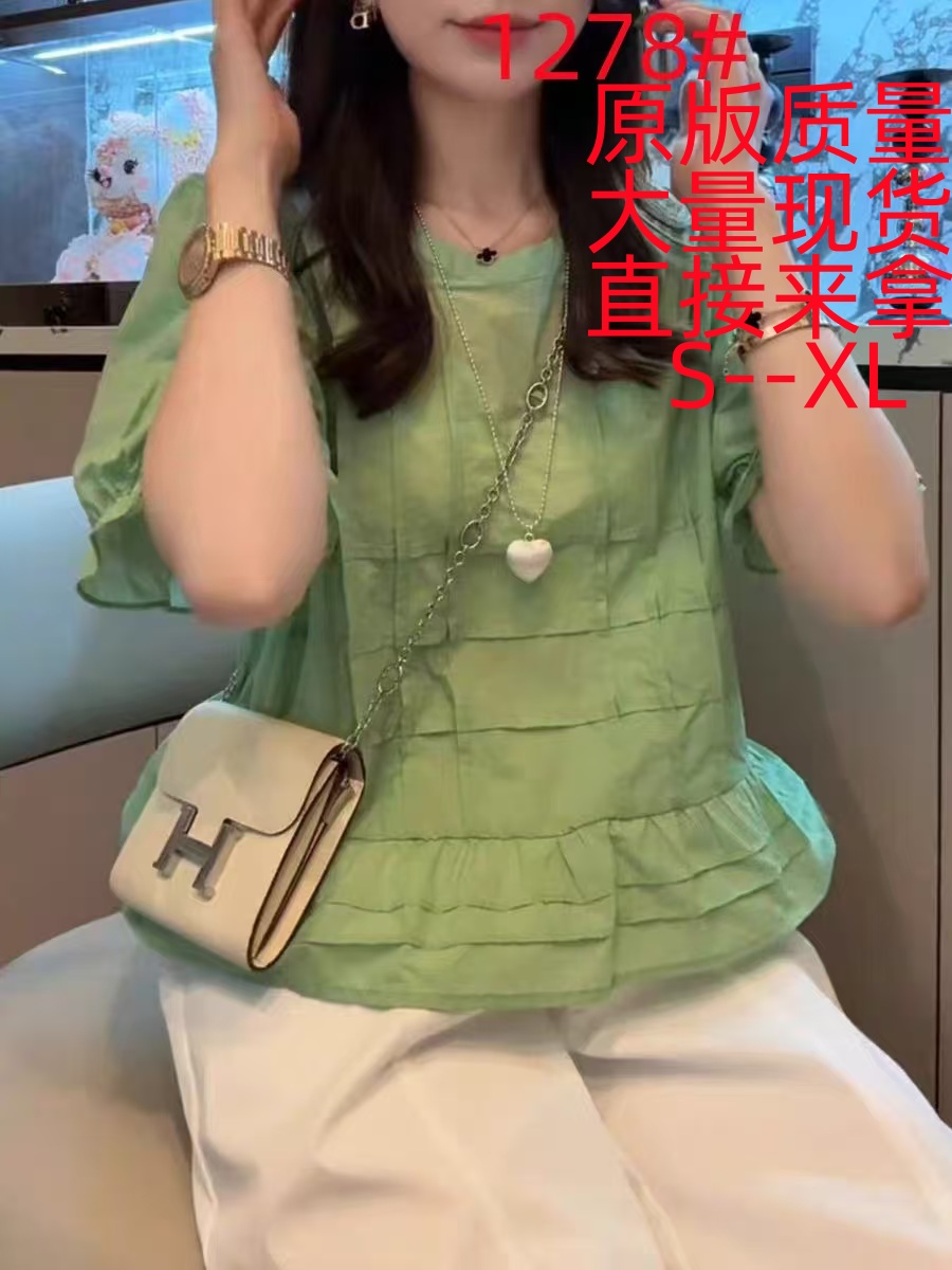 거품 소매 프랑스식 프릴 라운드 넥 셔츠 여자 2026 새로운 여름 연령 감소 루즈핏 표지 배 인형 셔츠