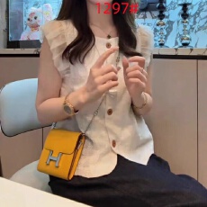 批发时尚法式宽松百搭无袖马甲2026夏季新款气质显瘦小香风飞飞袖上衣