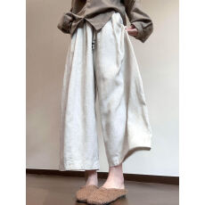批发2026新款夏季日系老钱风亚麻阔腿裤女夏季薄款大码胖mm宽松<b class='q'>九分</b>裤