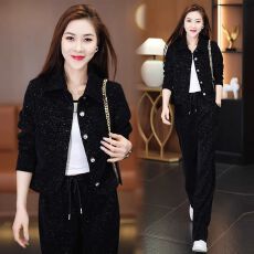 批发<b class='q'>气质</b>时尚套装女2026年秋季新款时髦<b class='q'>运动服</b>韩版洋气显高显瘦两件套